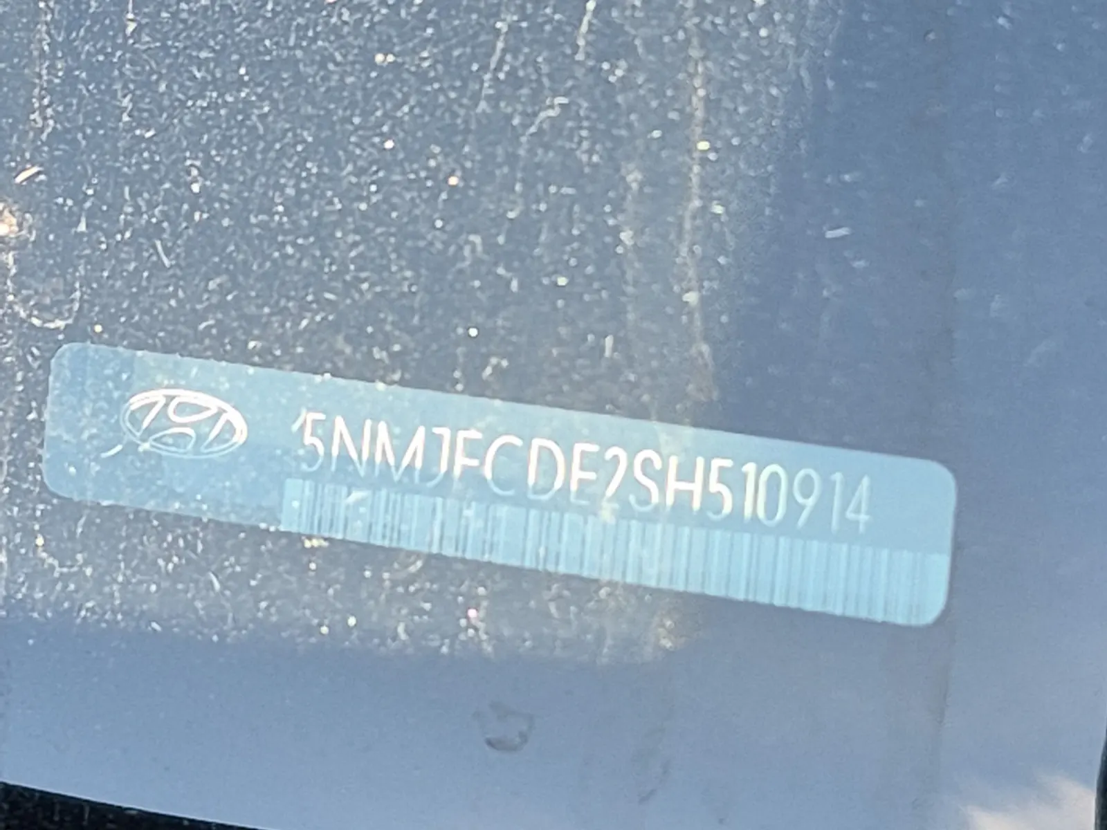 Dash VIN Plate Photo