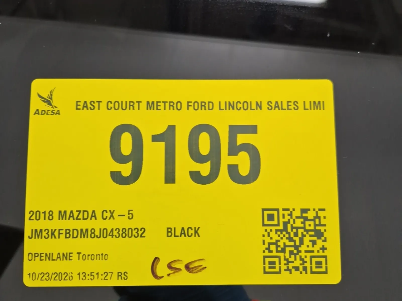 Inventory Label Photo