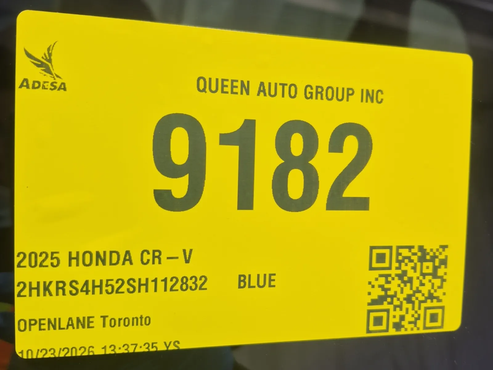 Inventory Label Photo