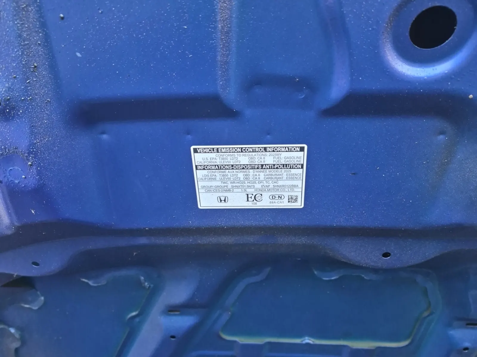 Emission Sticker Photo