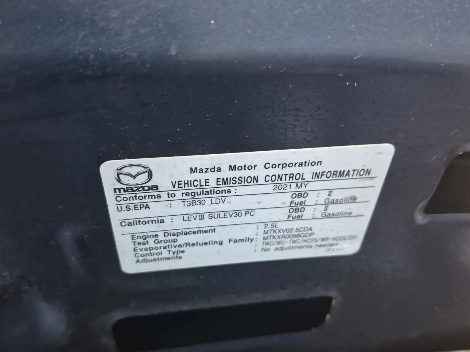 Emission Sticker Photo