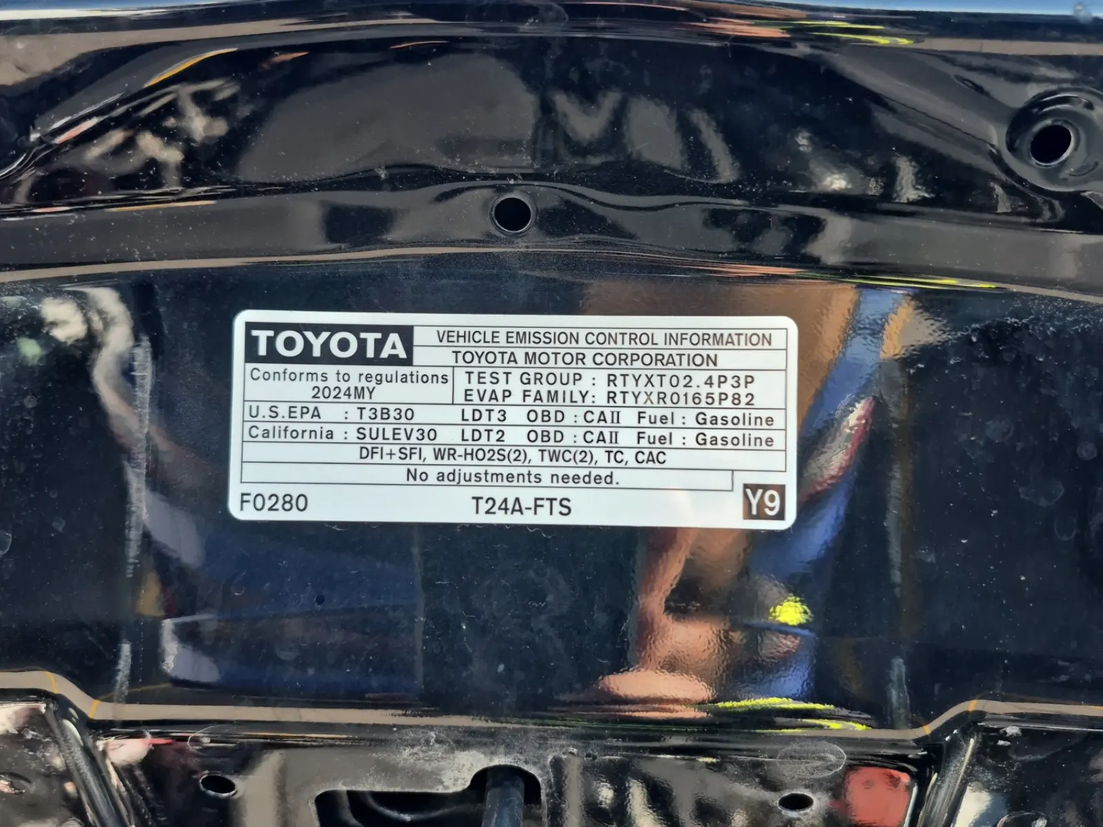 Emission Sticker Photo
