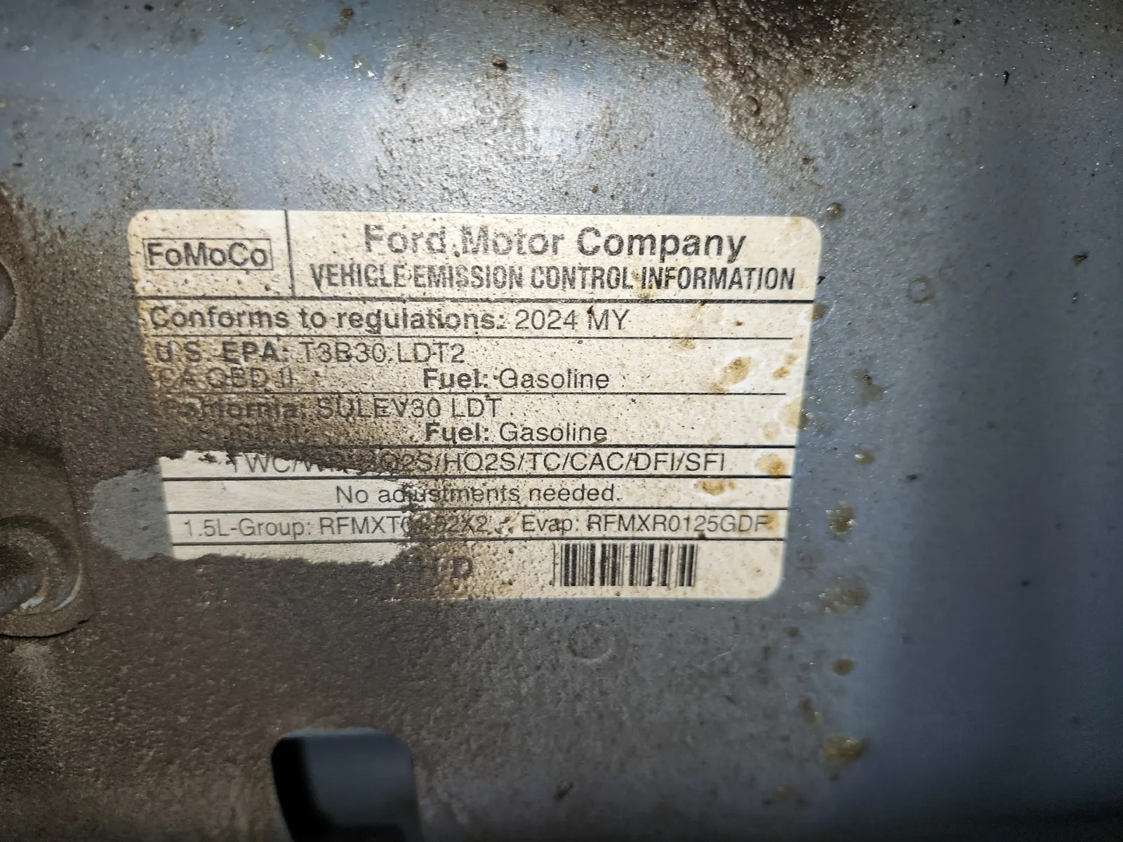 Emission Sticker Photo