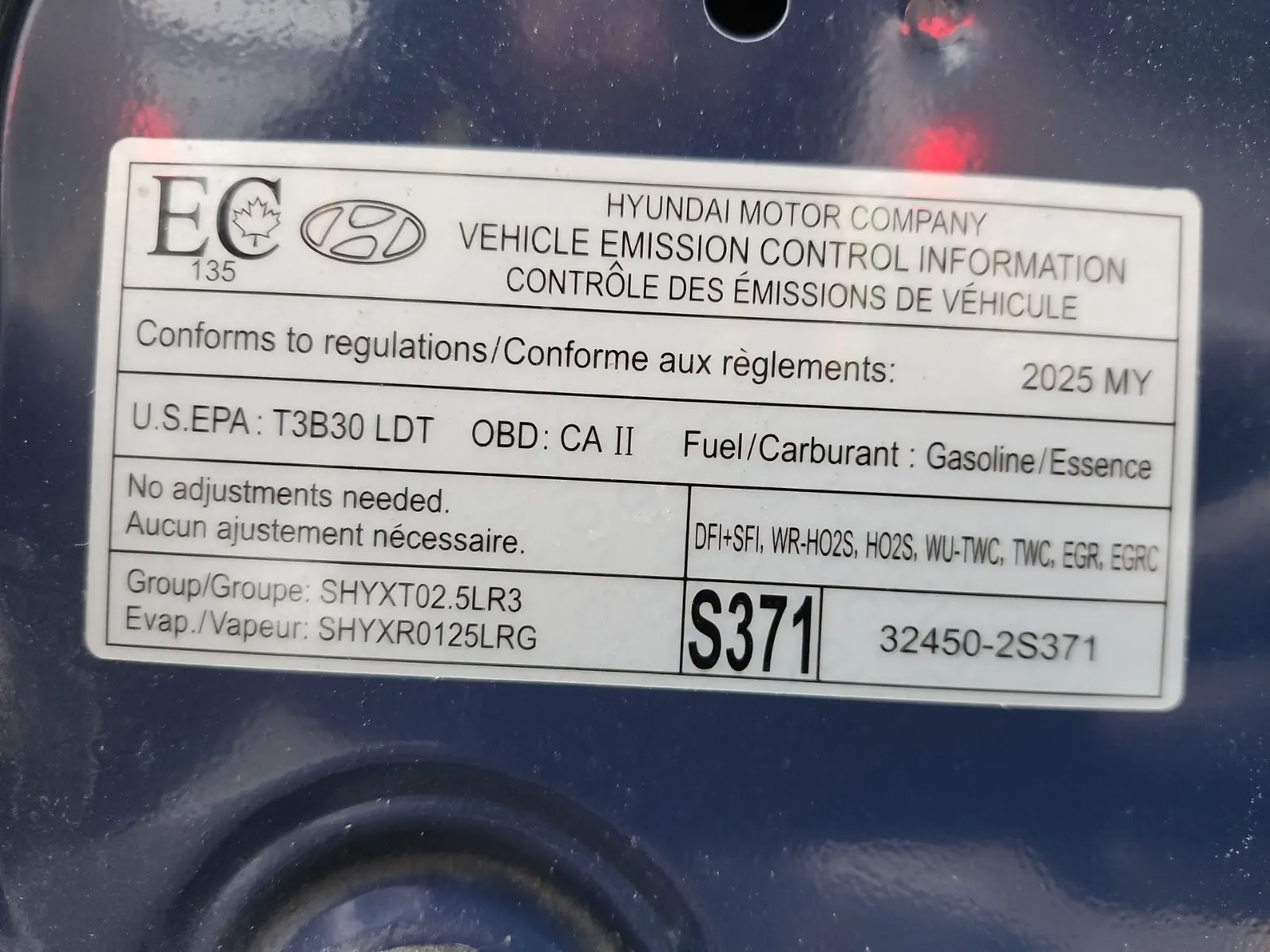 Emission Sticker Photo
