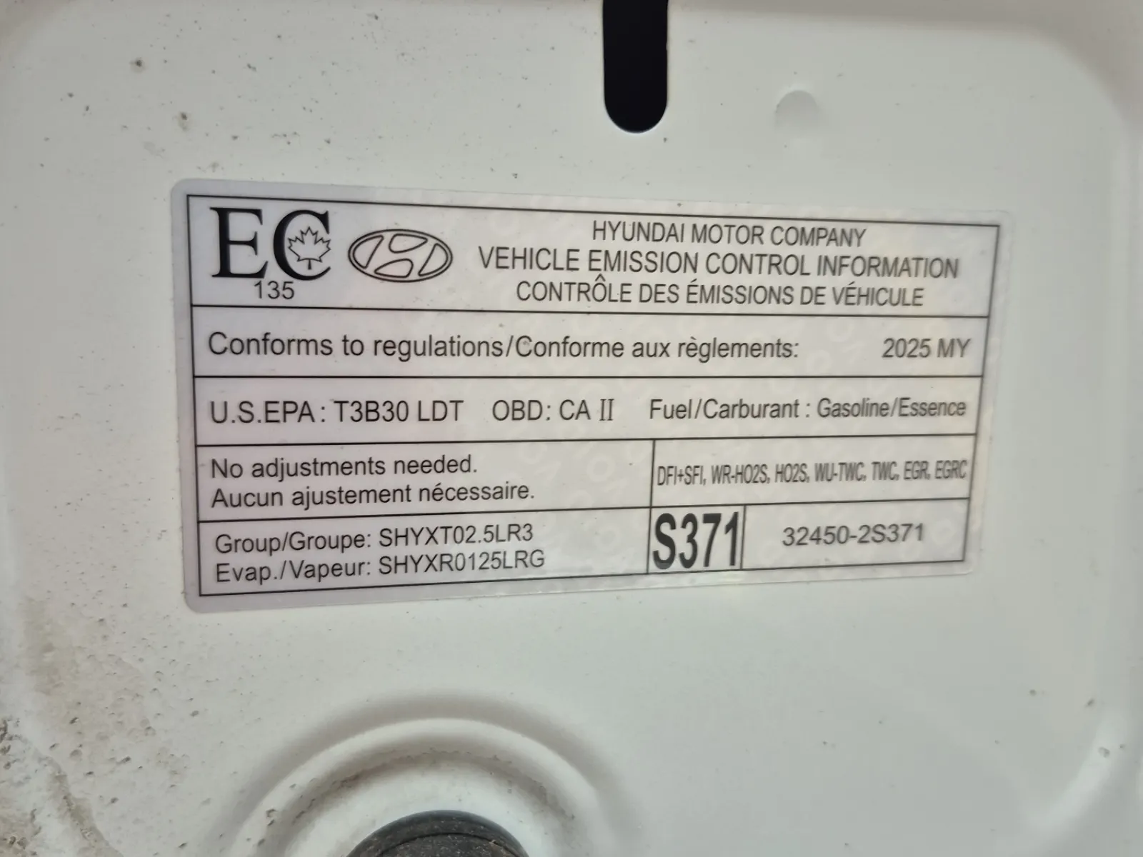Emission Sticker Photo