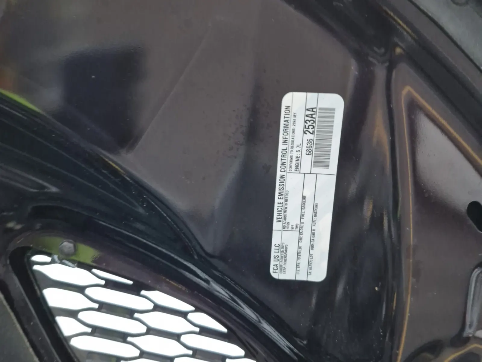 Emission Sticker Photo