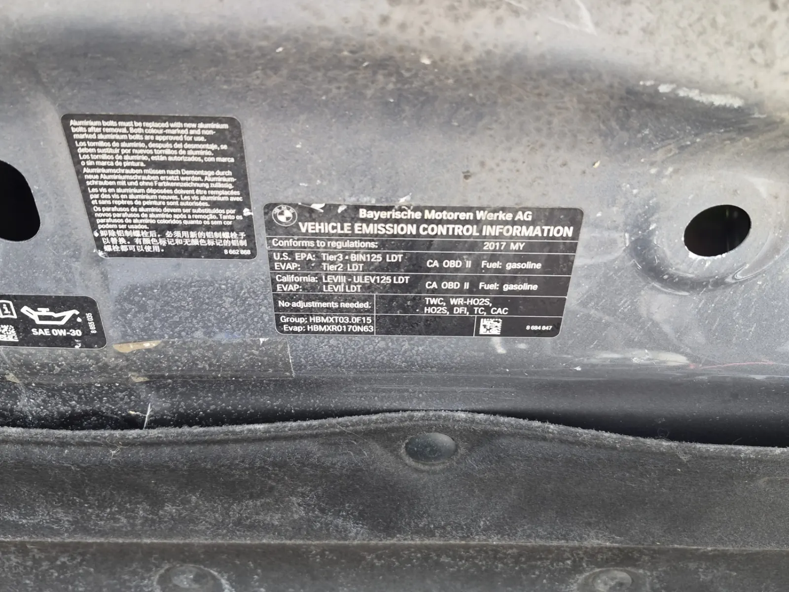 Emission Sticker Photo