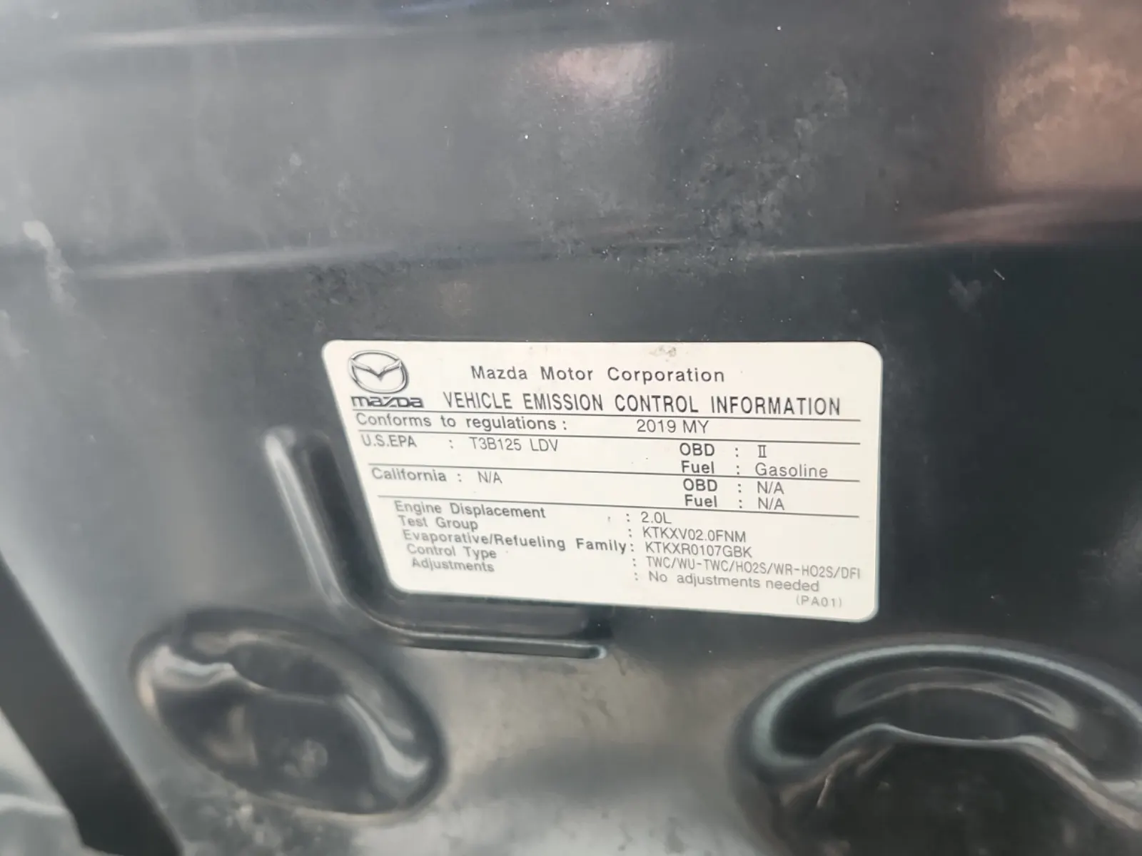 Emission Sticker Photo