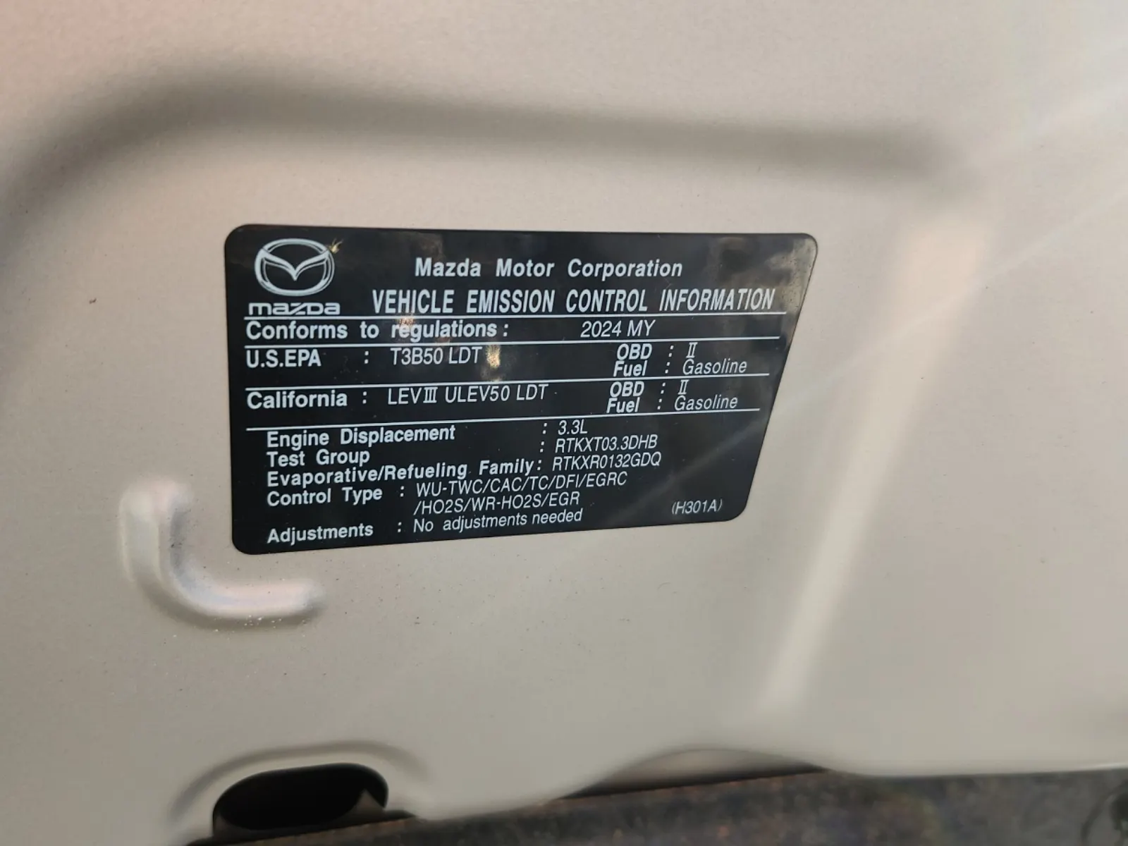 Emission Sticker Photo