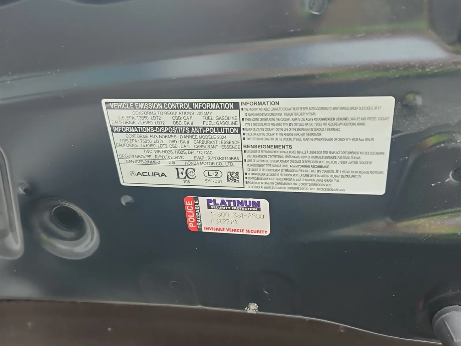 Emission Sticker Photo