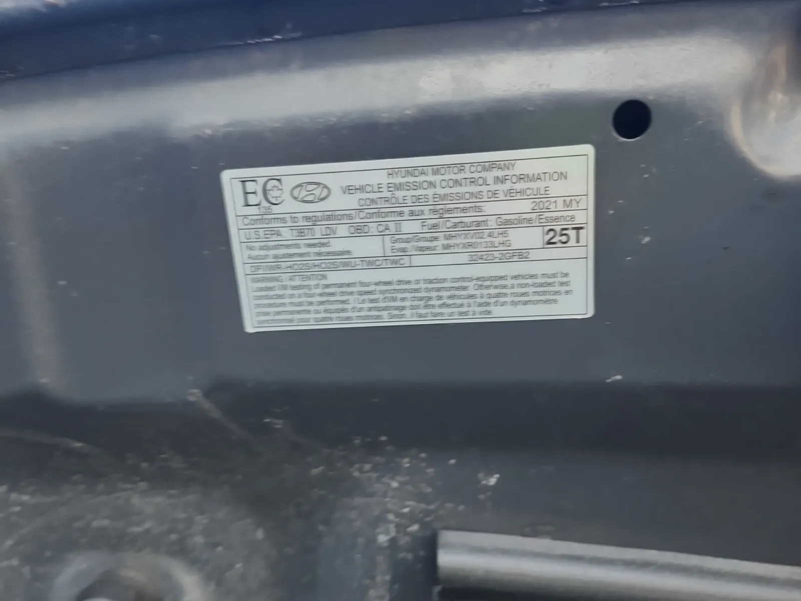 Emission Sticker Photo