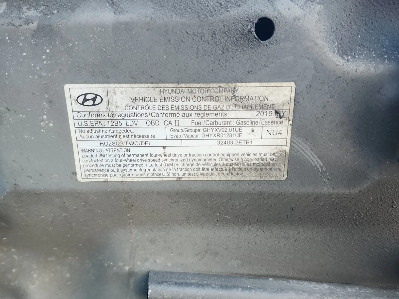 Emission Sticker Photo