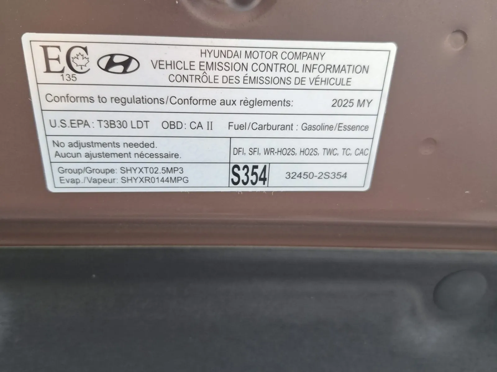 Emission Sticker Photo