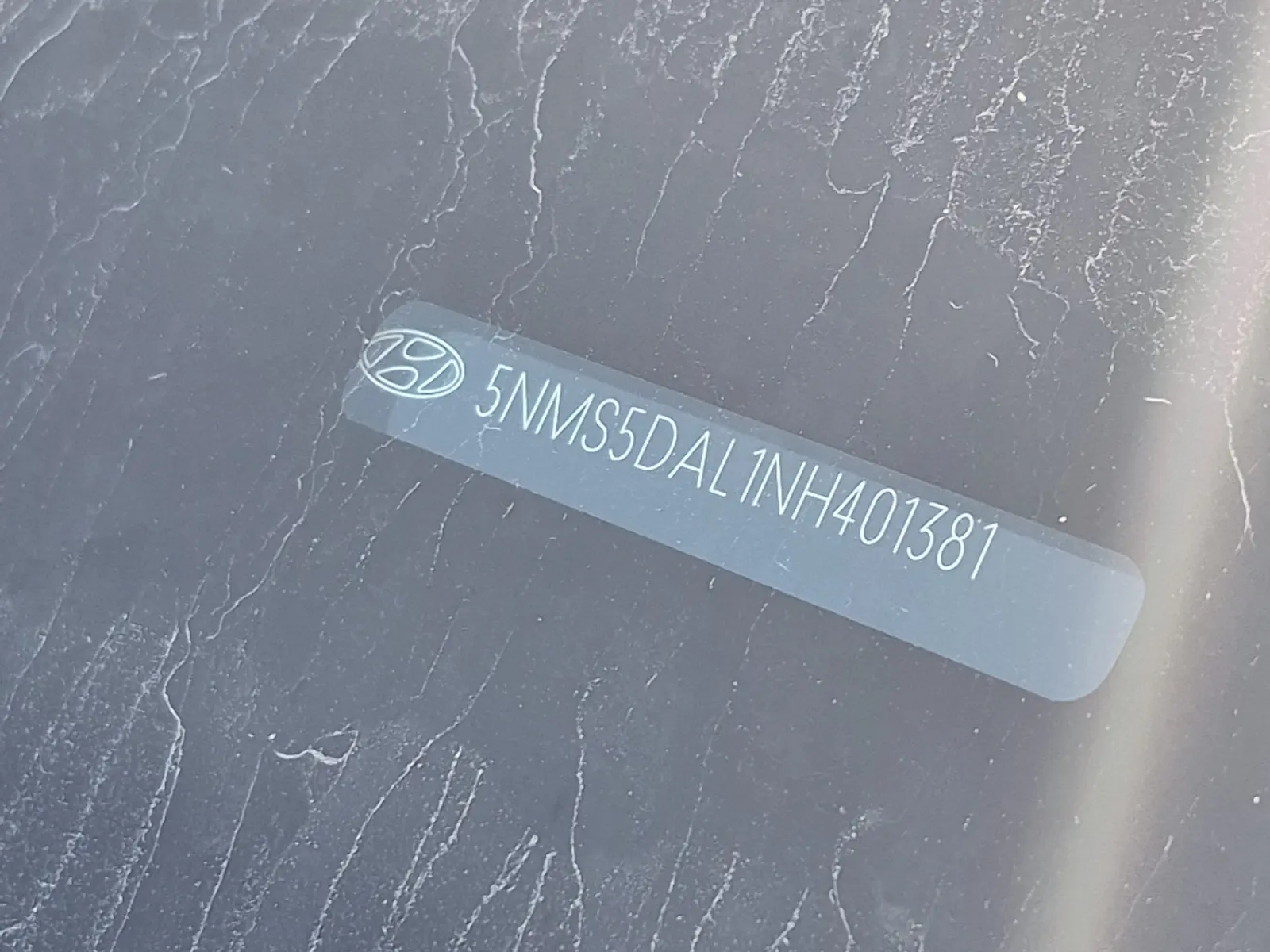 Dash VIN Plate Photo