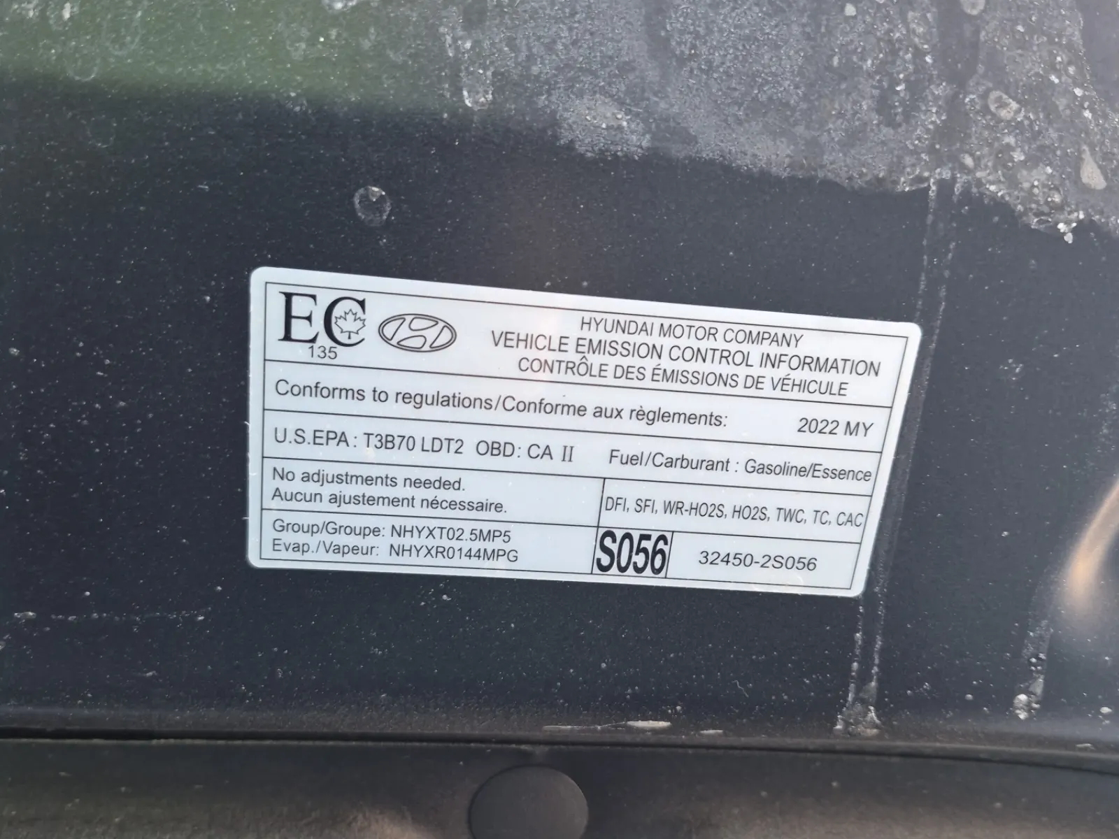 Emission Sticker Photo