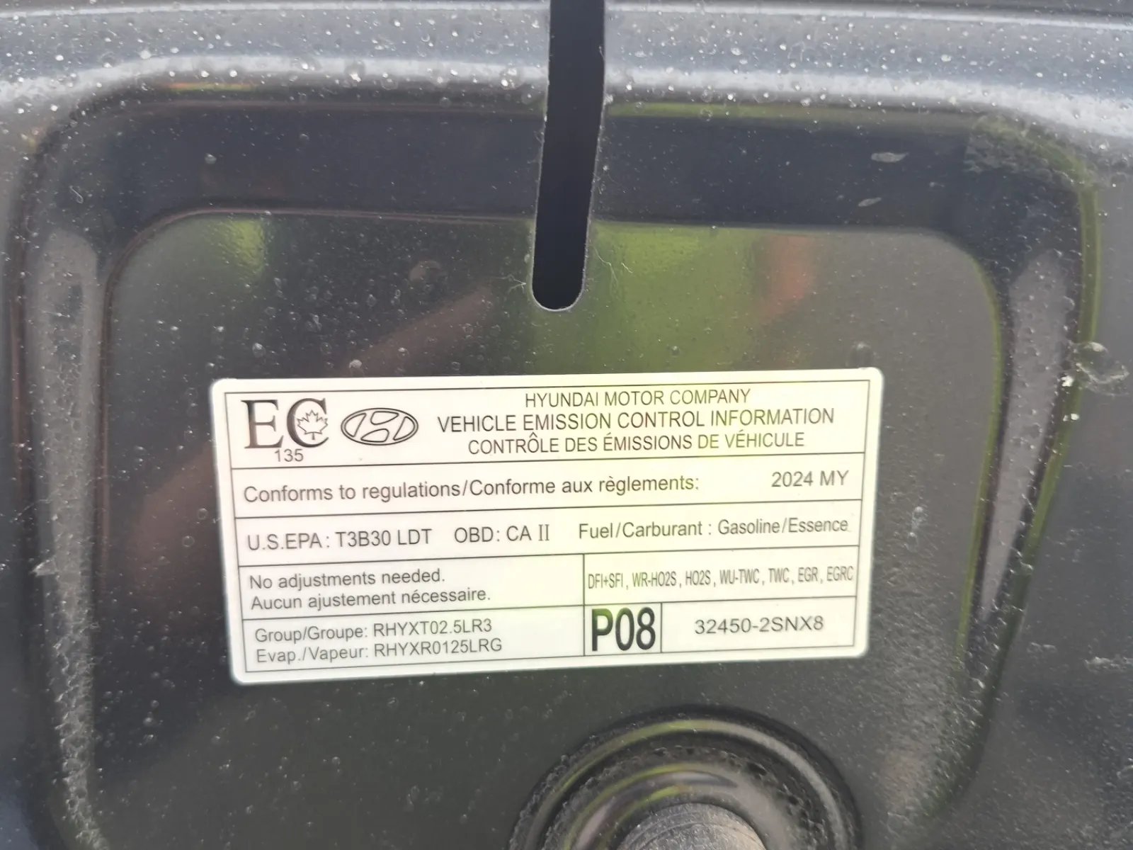 Emission Sticker Photo