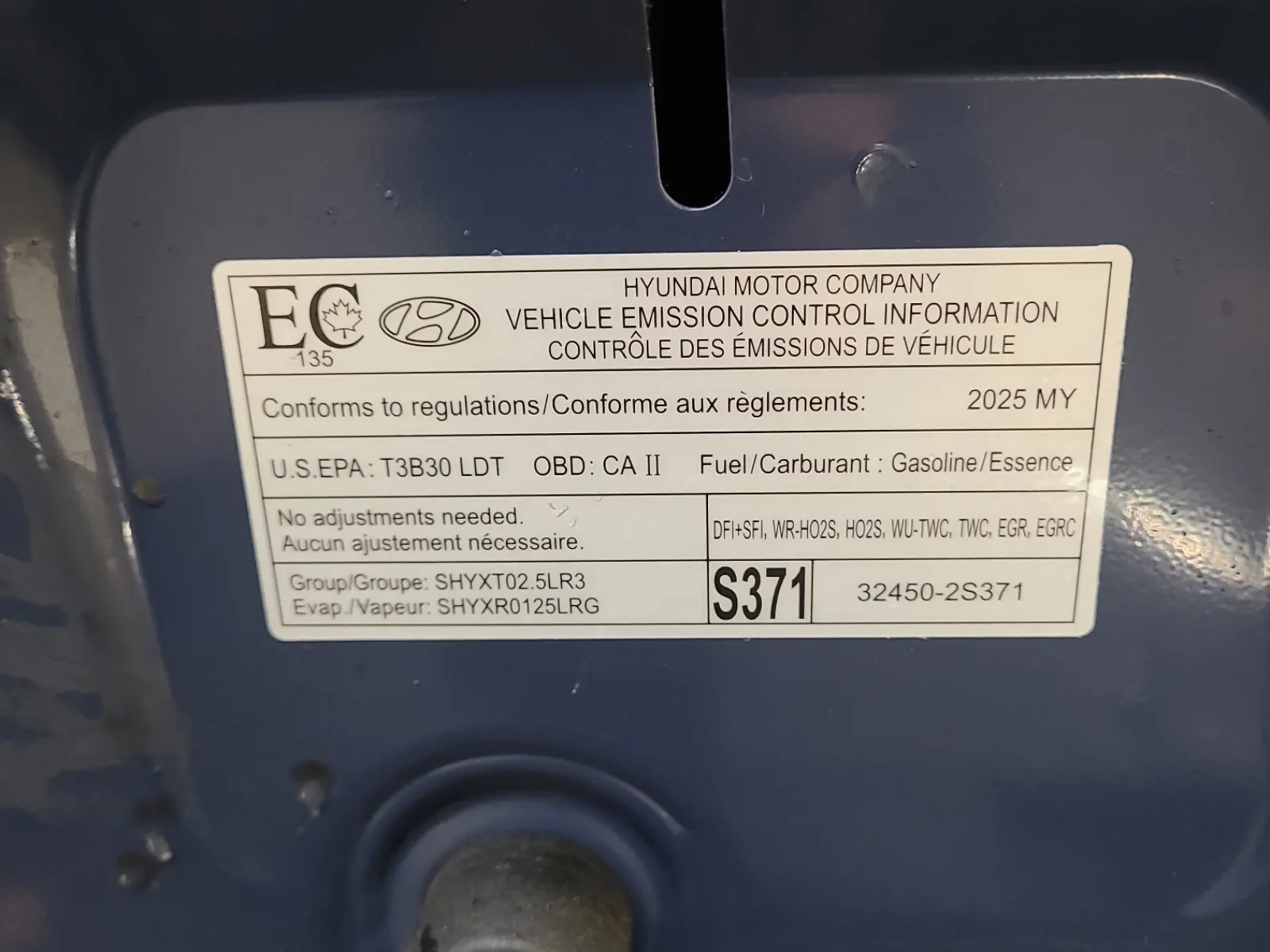 Emission Sticker Photo