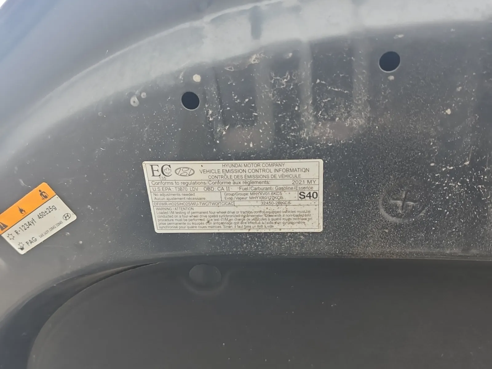 Emission Sticker Photo