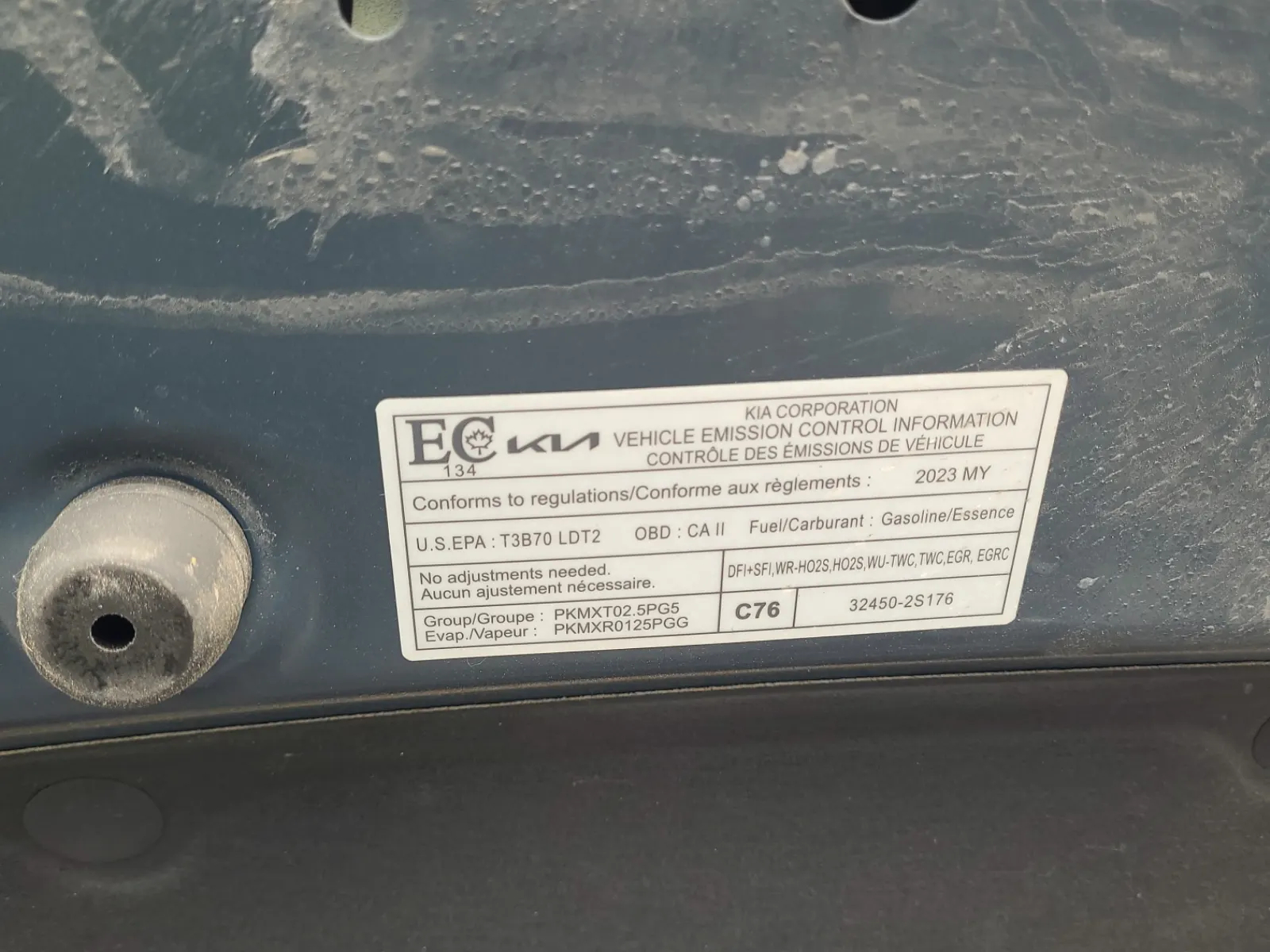 Emission Sticker Photo