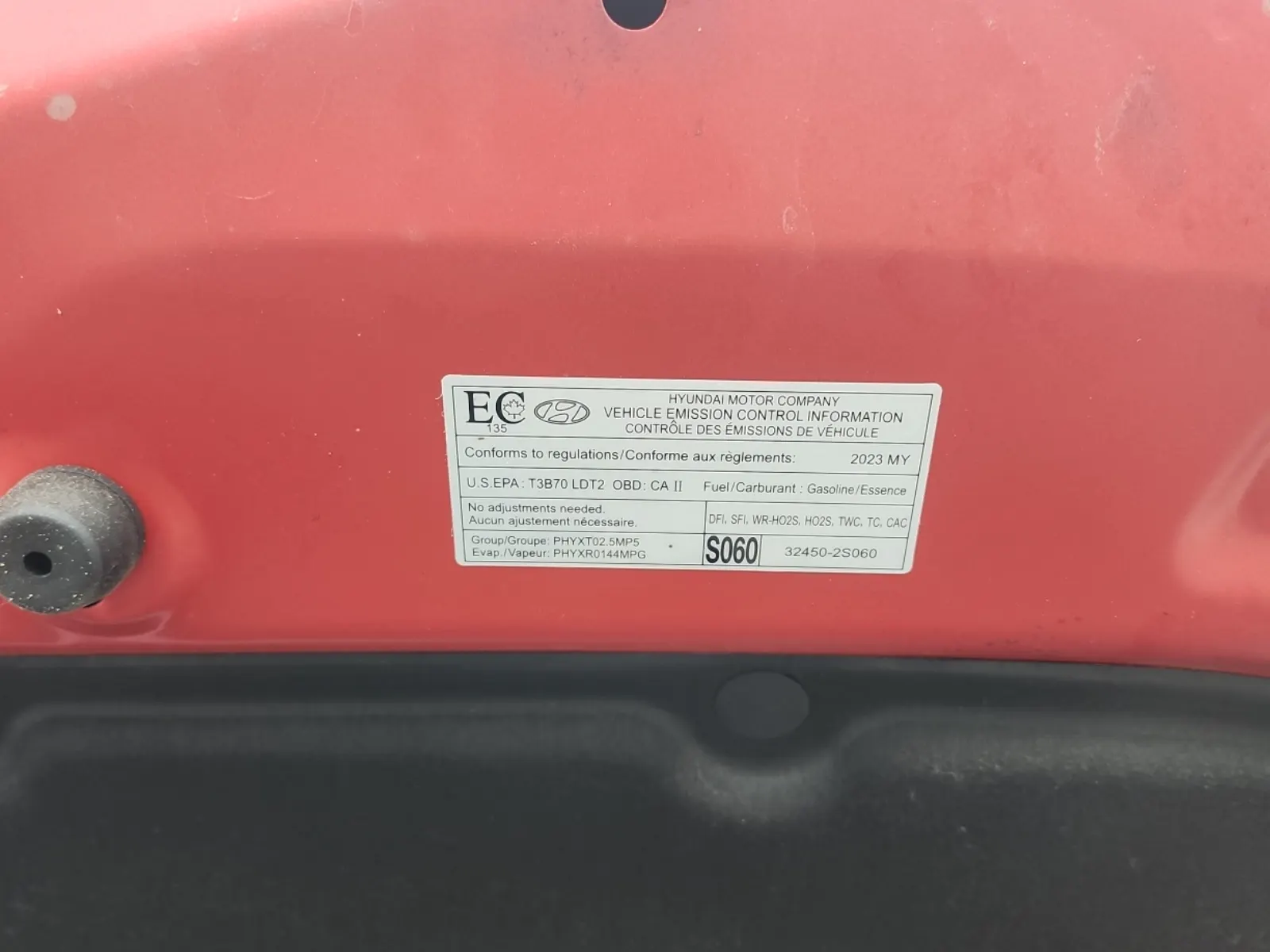 Emission Sticker Photo