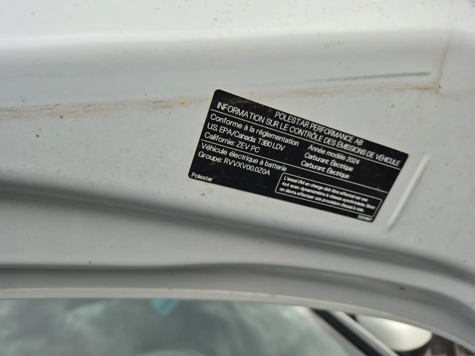 Emission Sticker Photo