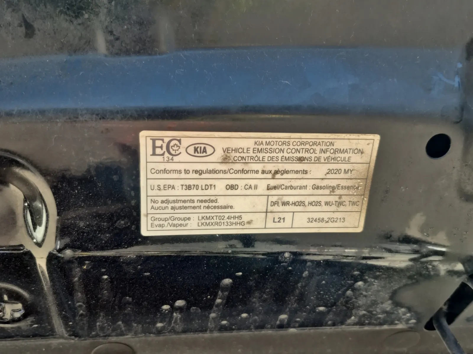 Emission Sticker Photo
