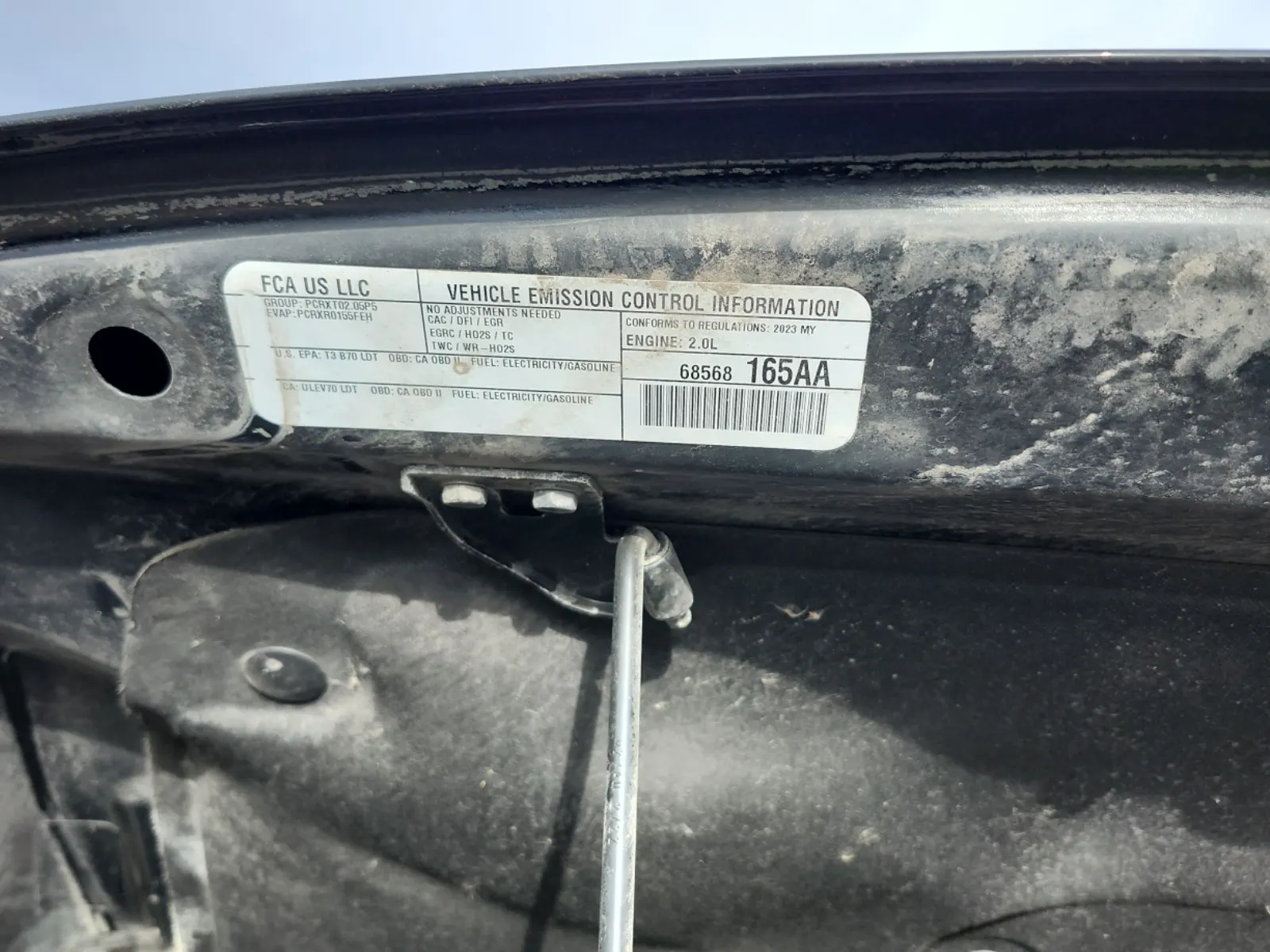 Emission Sticker Photo