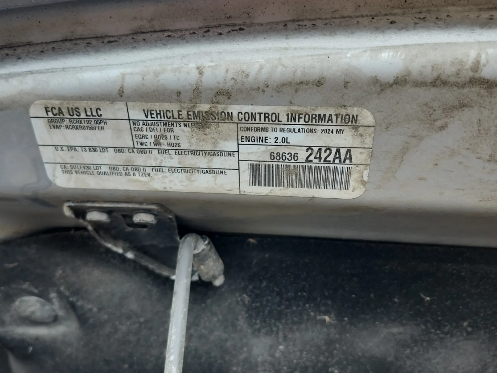 Emission Sticker Photo