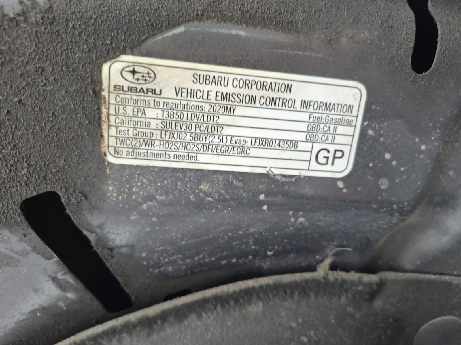 Emission Sticker Photo