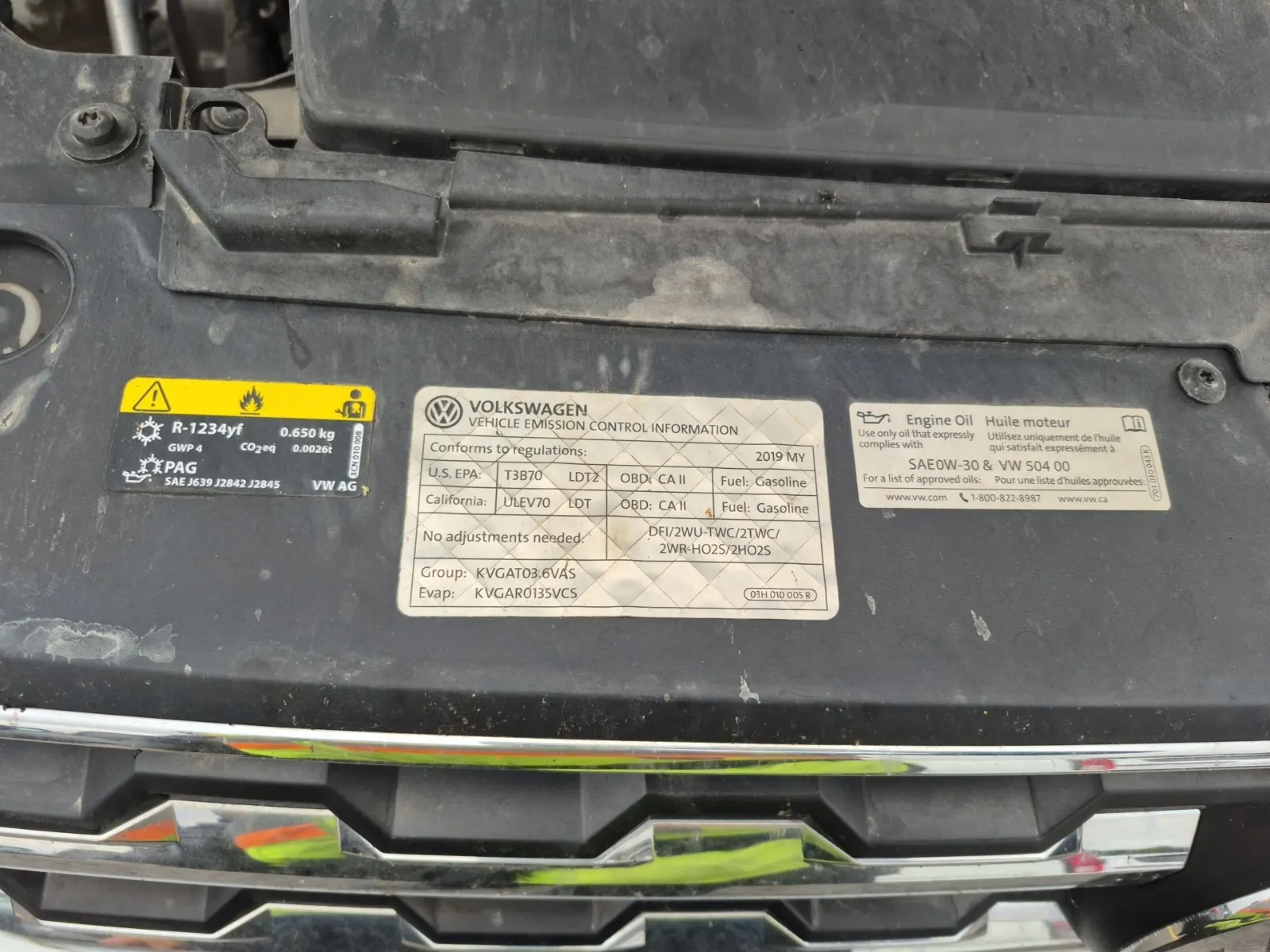 Emission Sticker Photo