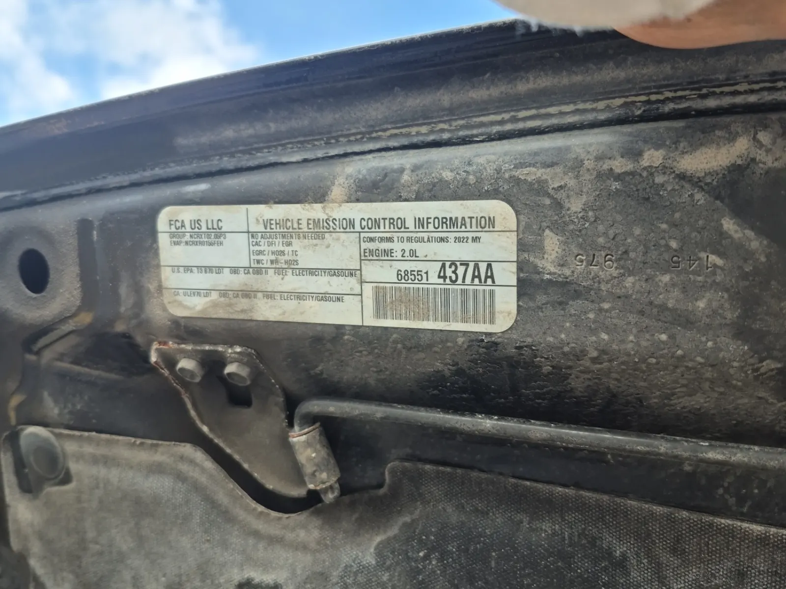 Emission Sticker Photo
