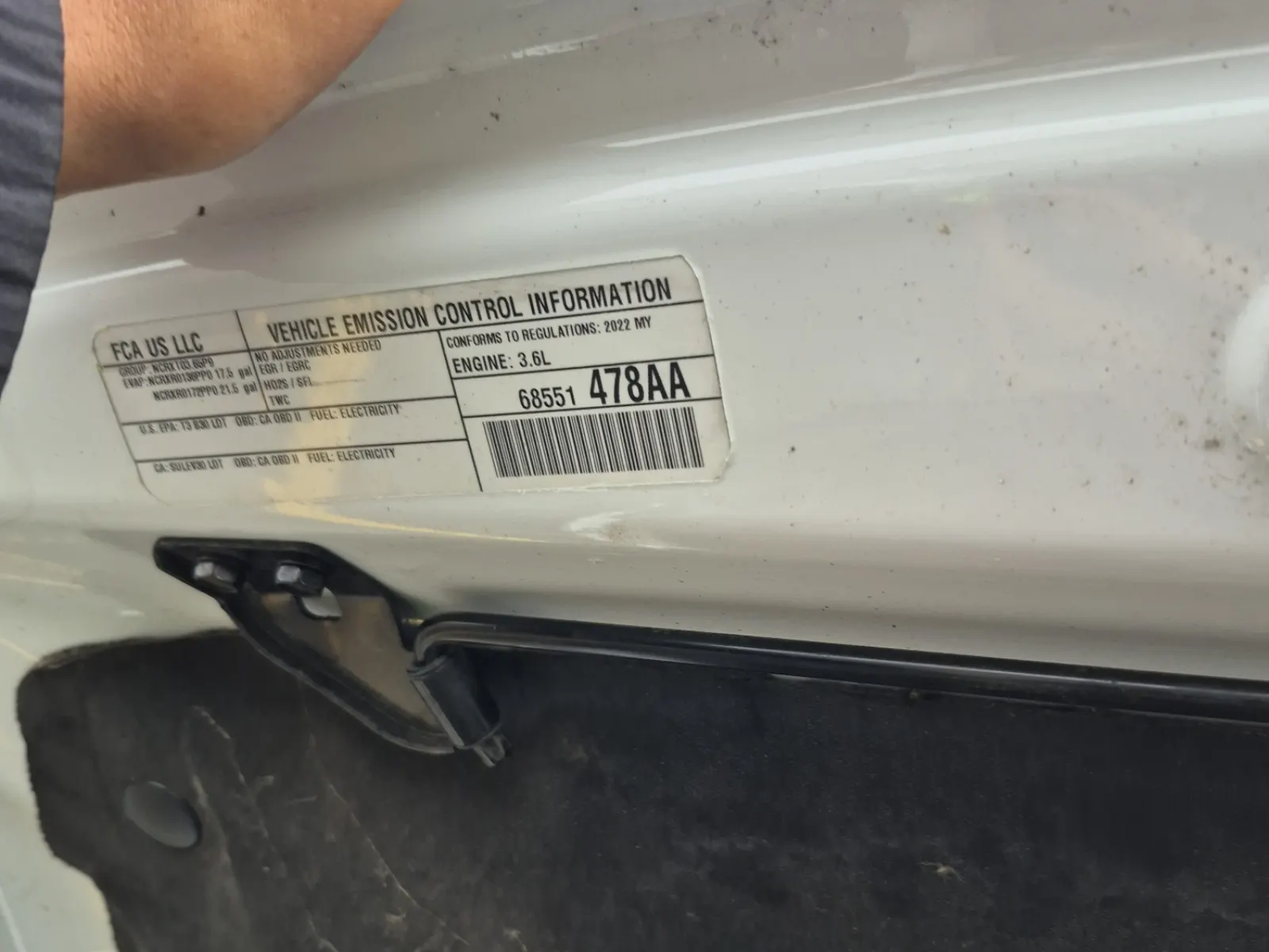 Emission Sticker Photo