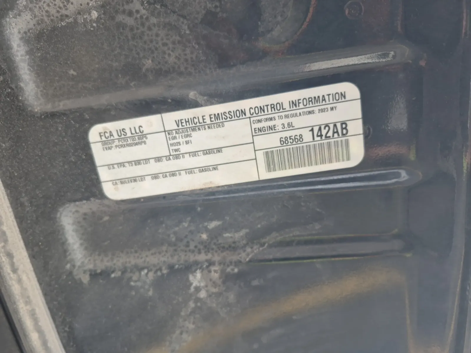 Emission Sticker Photo