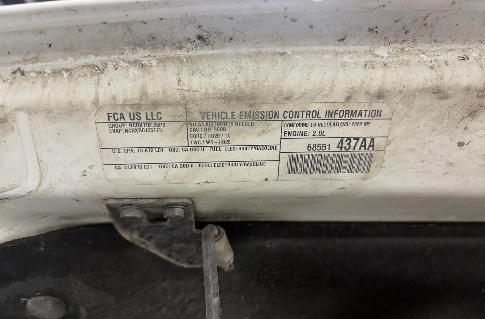 Emission Sticker Photo