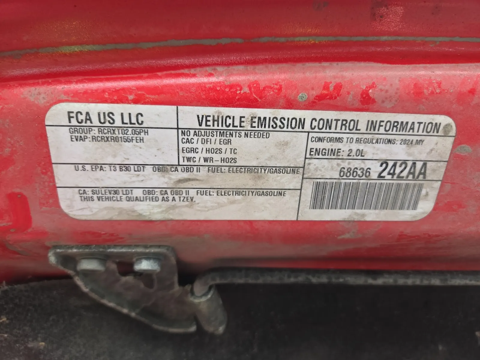 Emission Sticker Photo