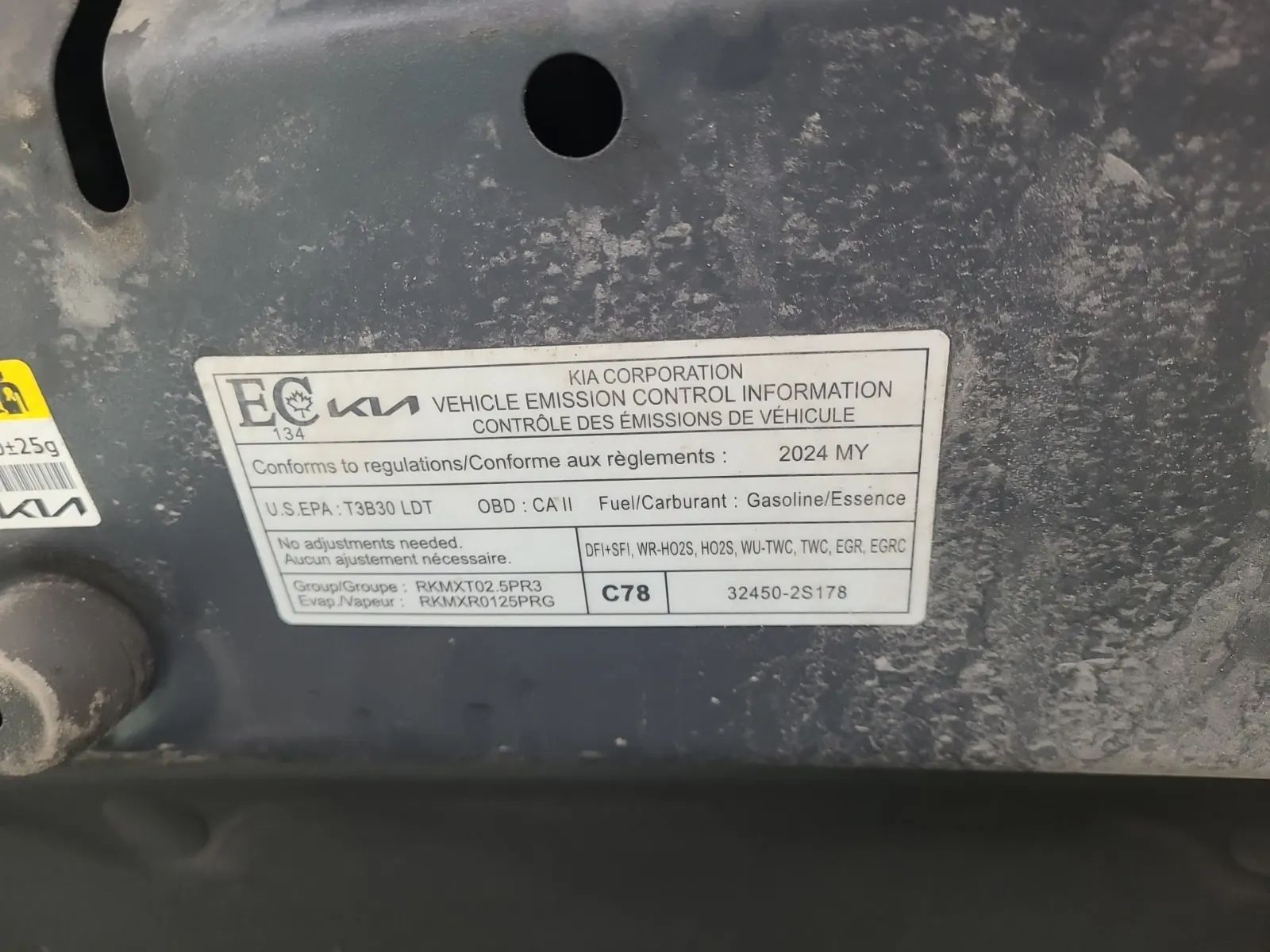 Emission Sticker Photo