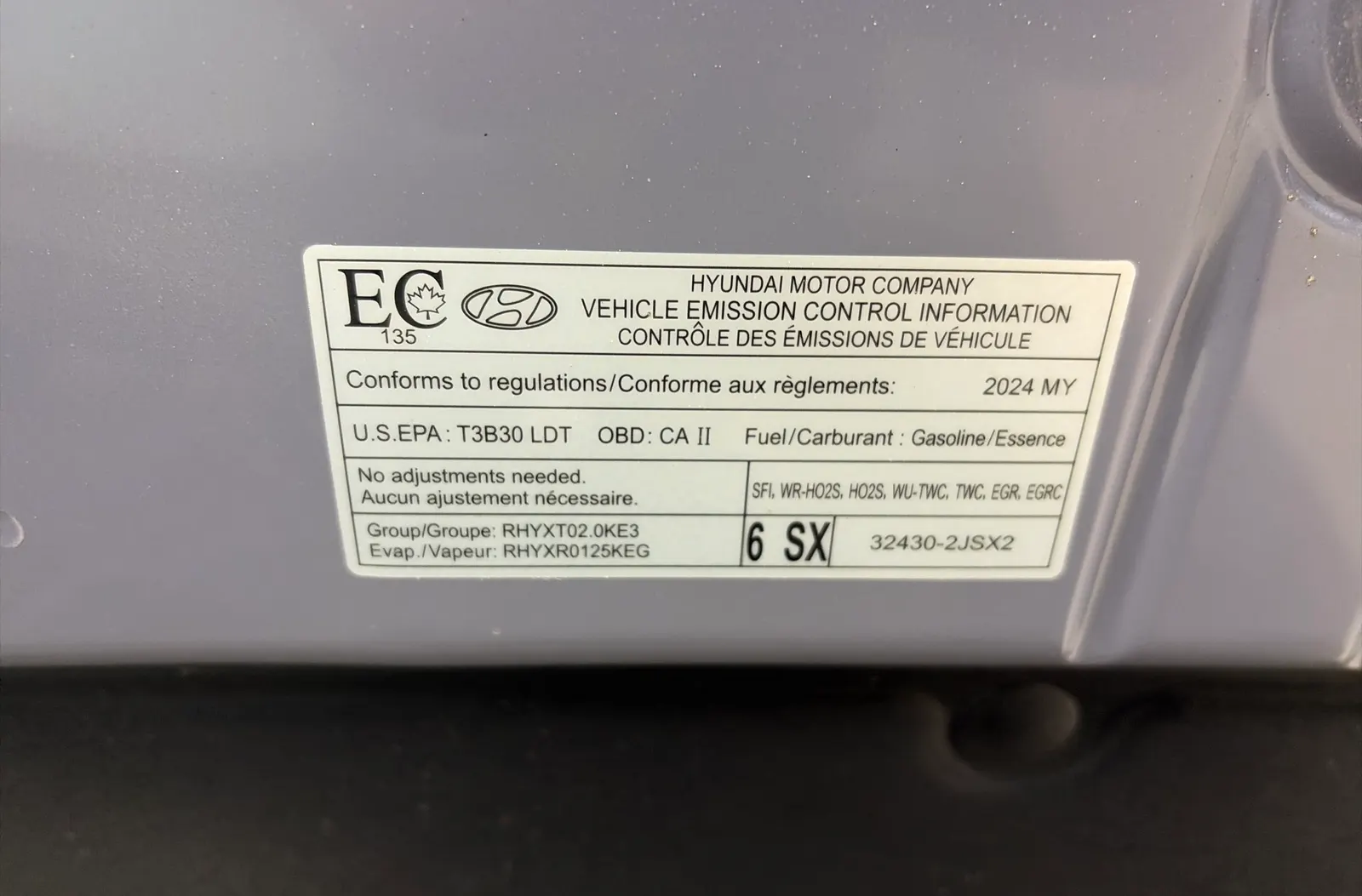 Emission Sticker Photo