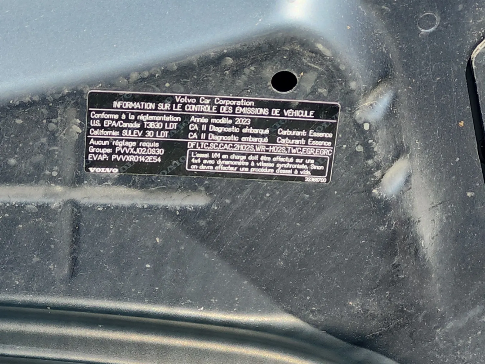 Emission Sticker Photo