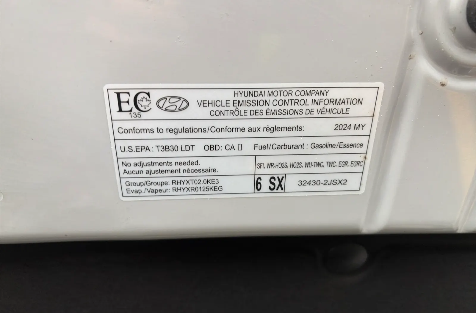 Emission Sticker Photo