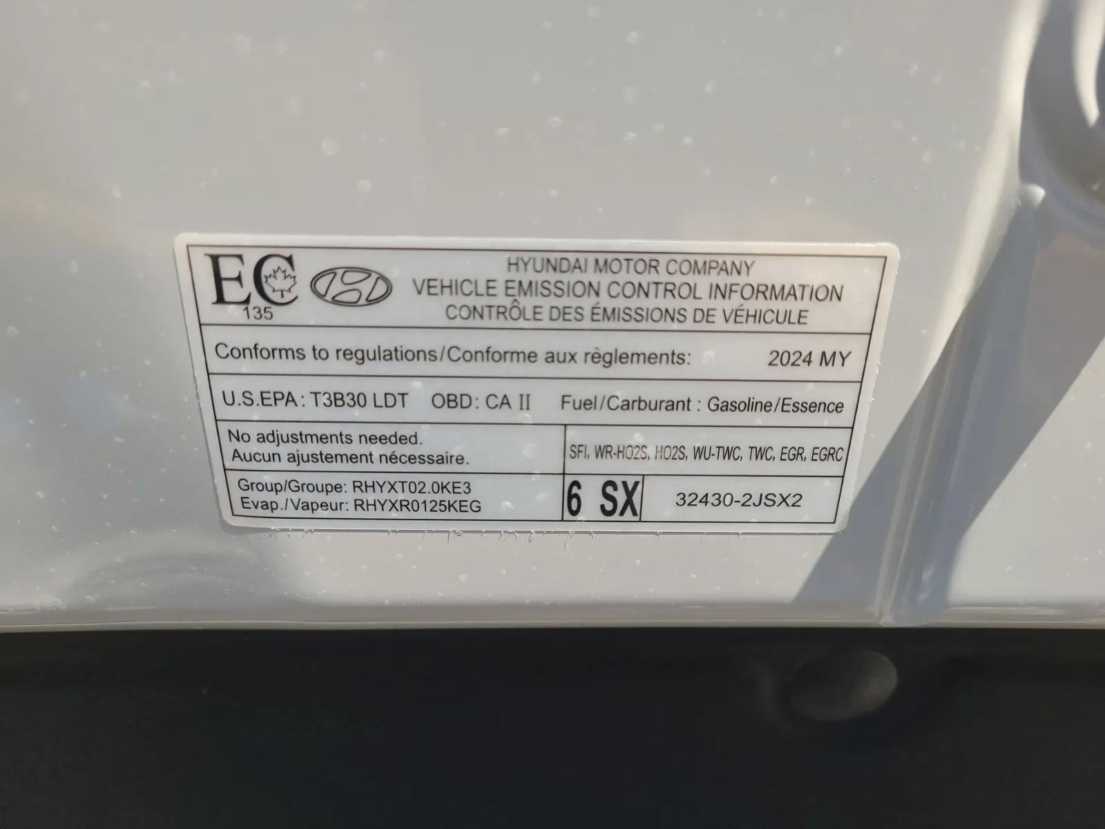 Emission Sticker Photo