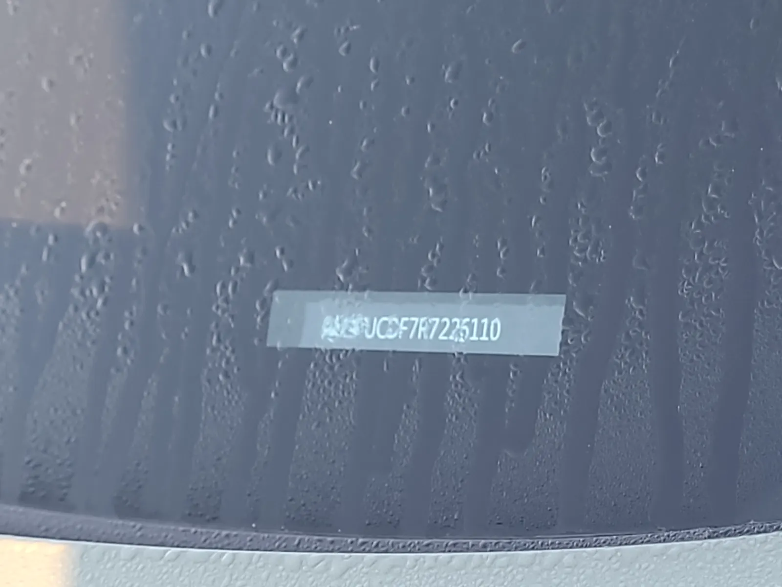 Dash VIN Plate Photo