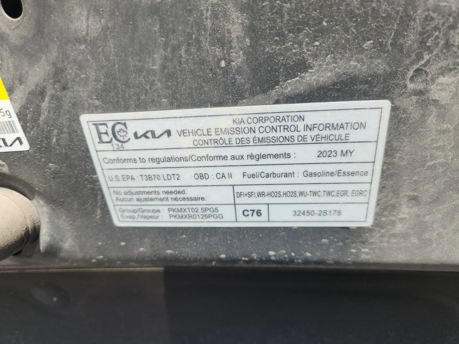 Emission Sticker Photo