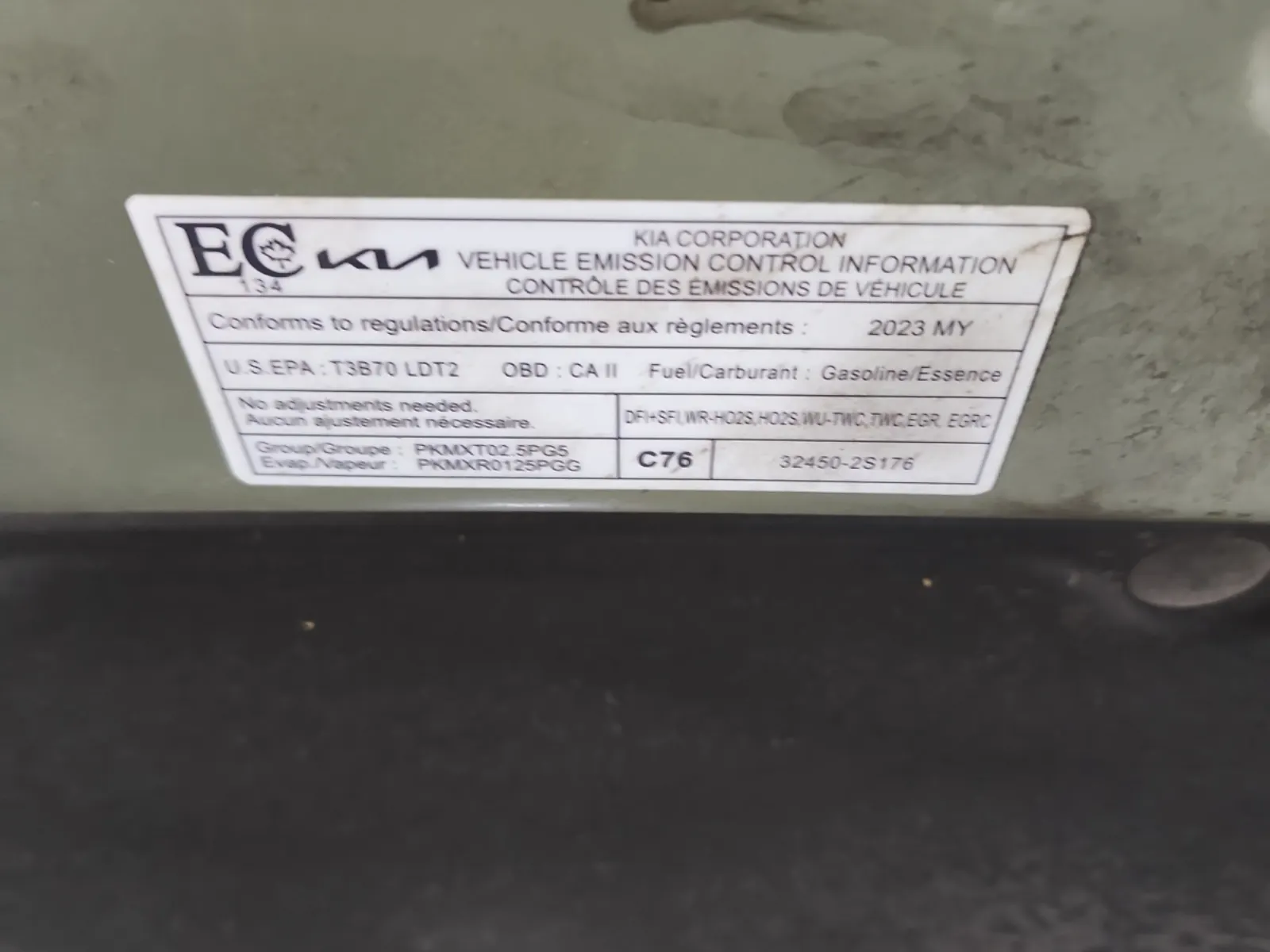 Emission Sticker Photo