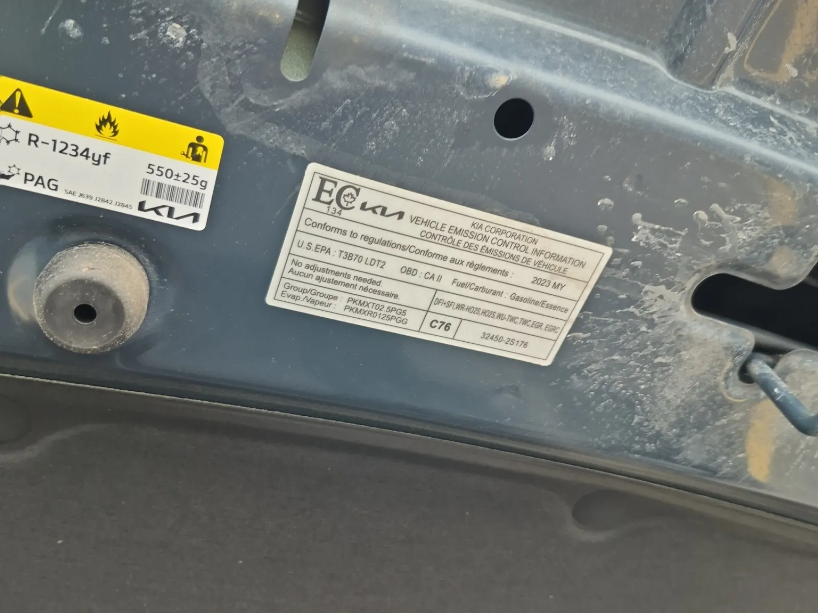 Emission Sticker Photo
