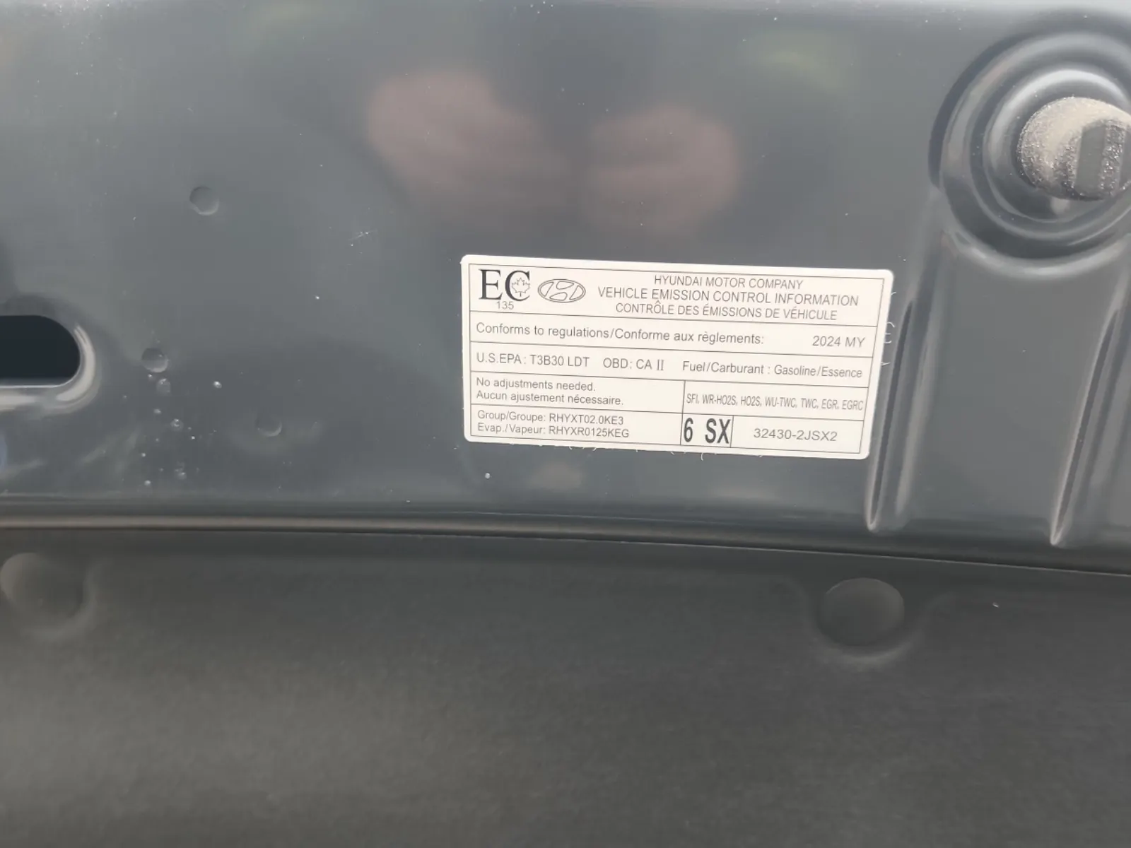 Emission Sticker Photo