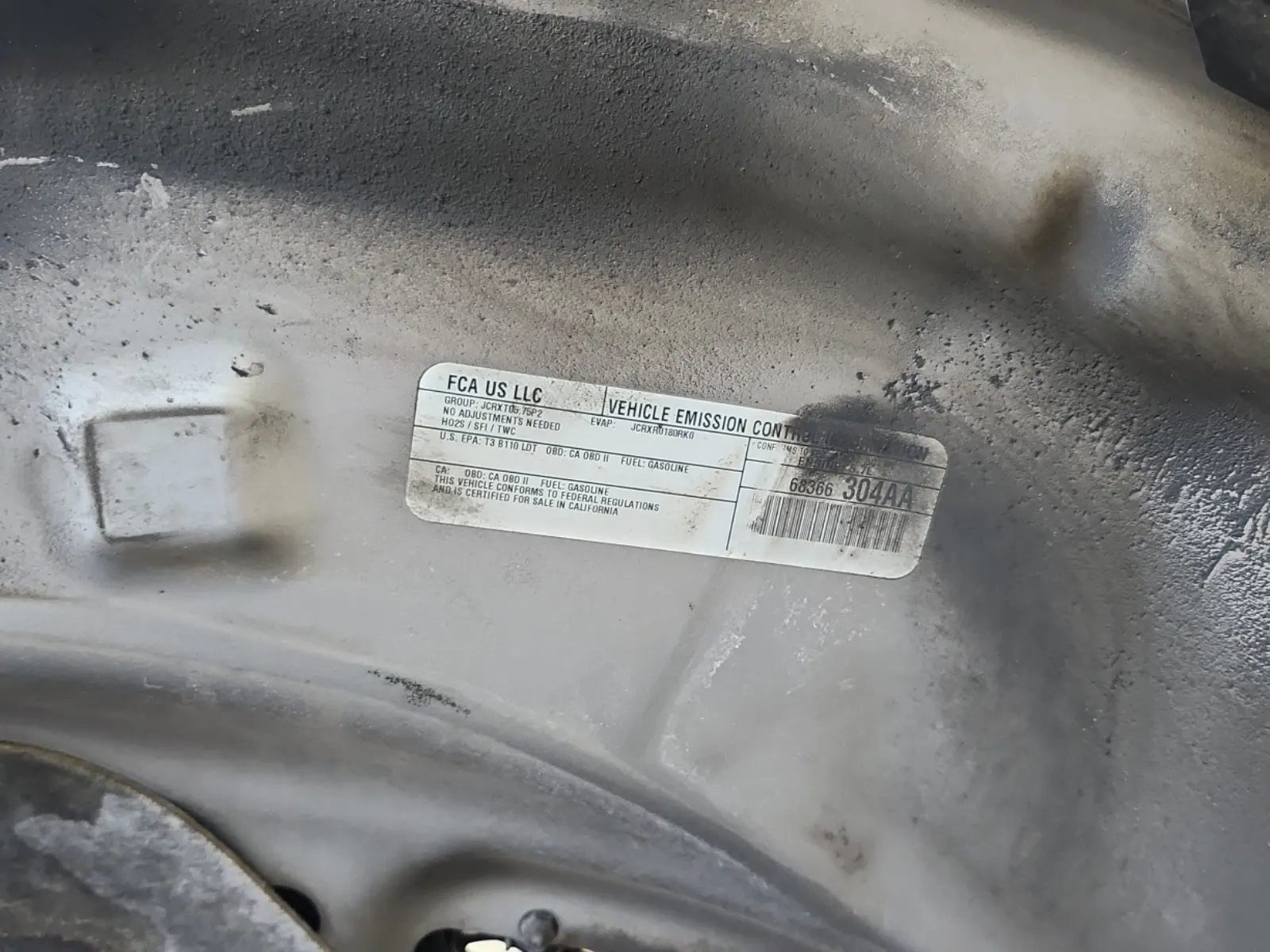 Emission Sticker Photo