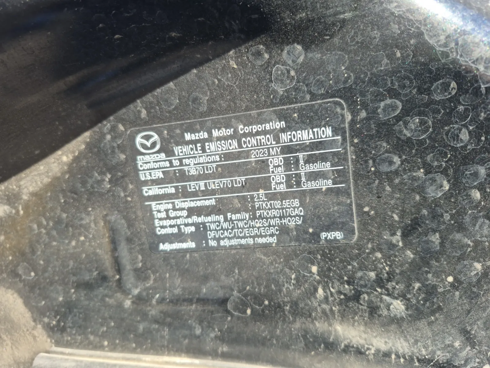 Emission Sticker Photo