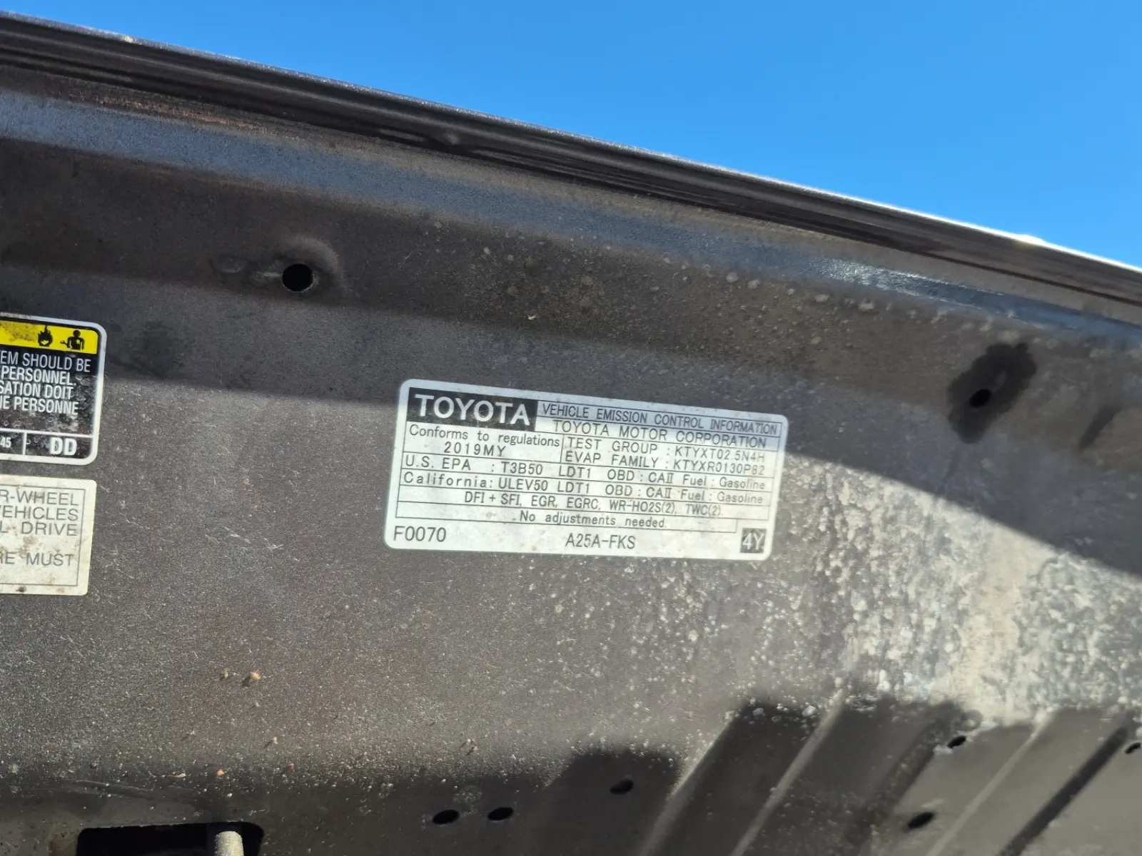 Emission Sticker Photo