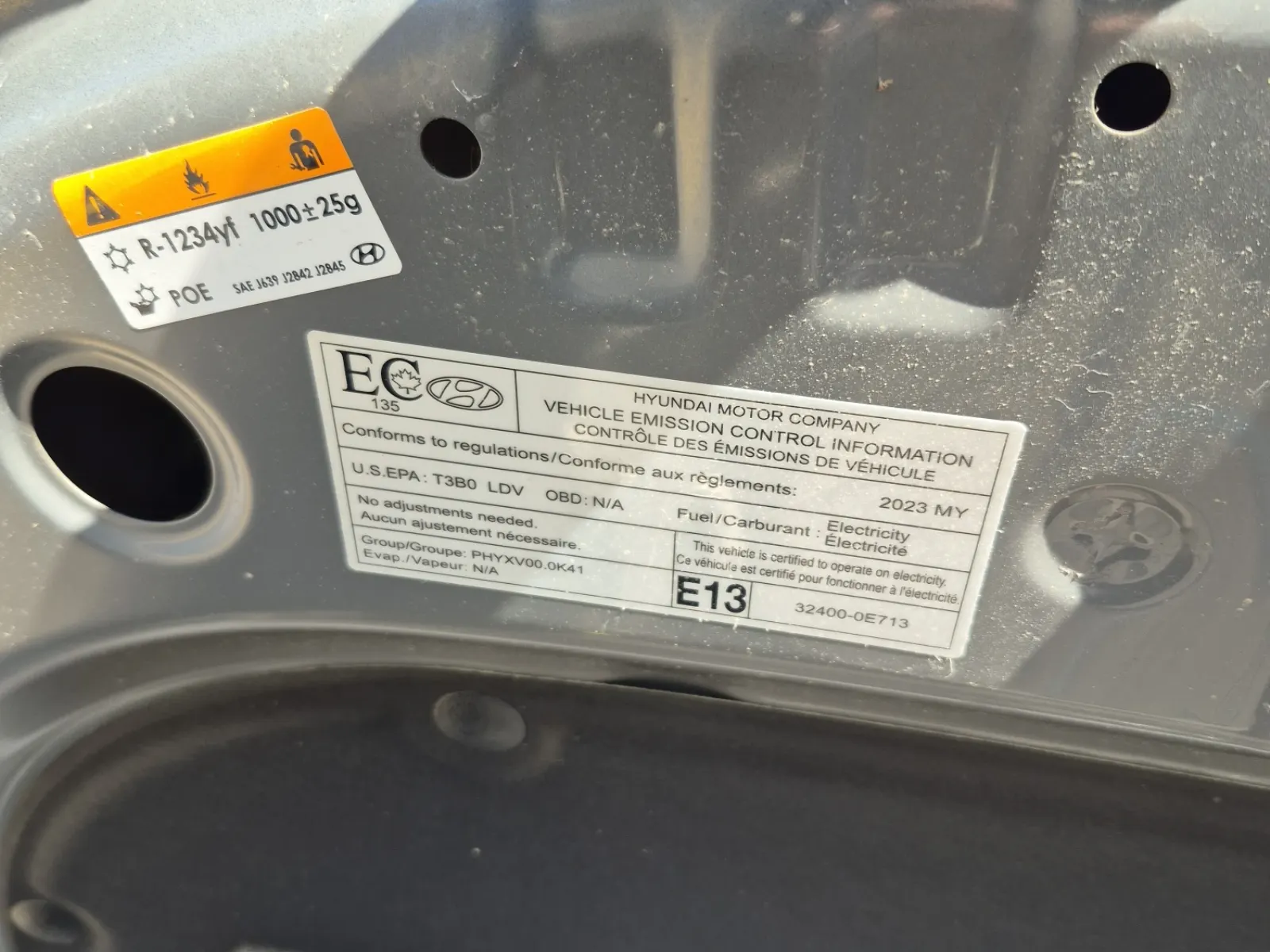 Emission Sticker Photo