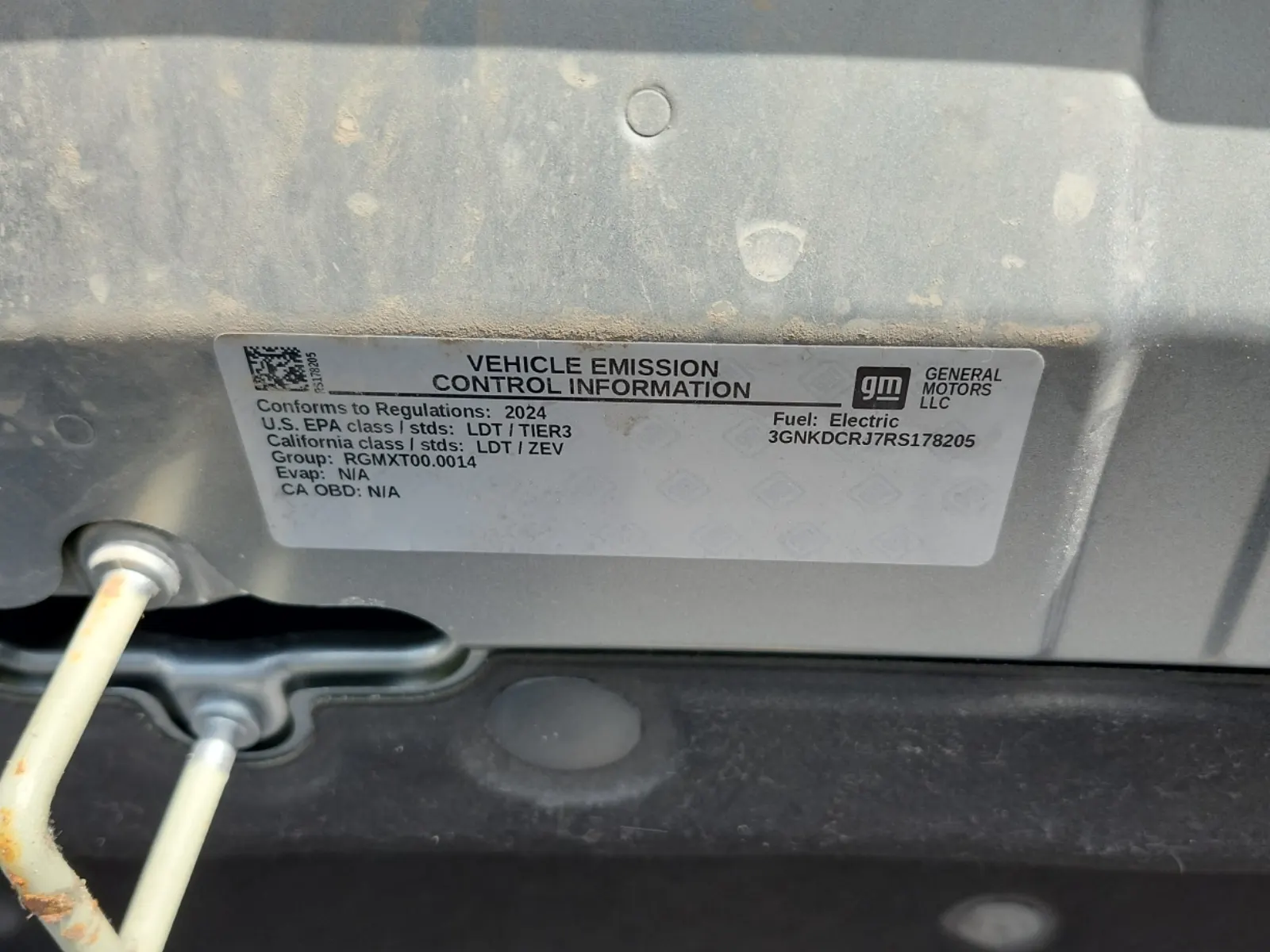 Emission Sticker Photo